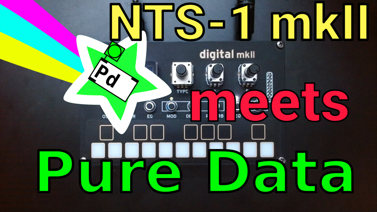 User Units and Pure Data Patches for NTS-1 mkII